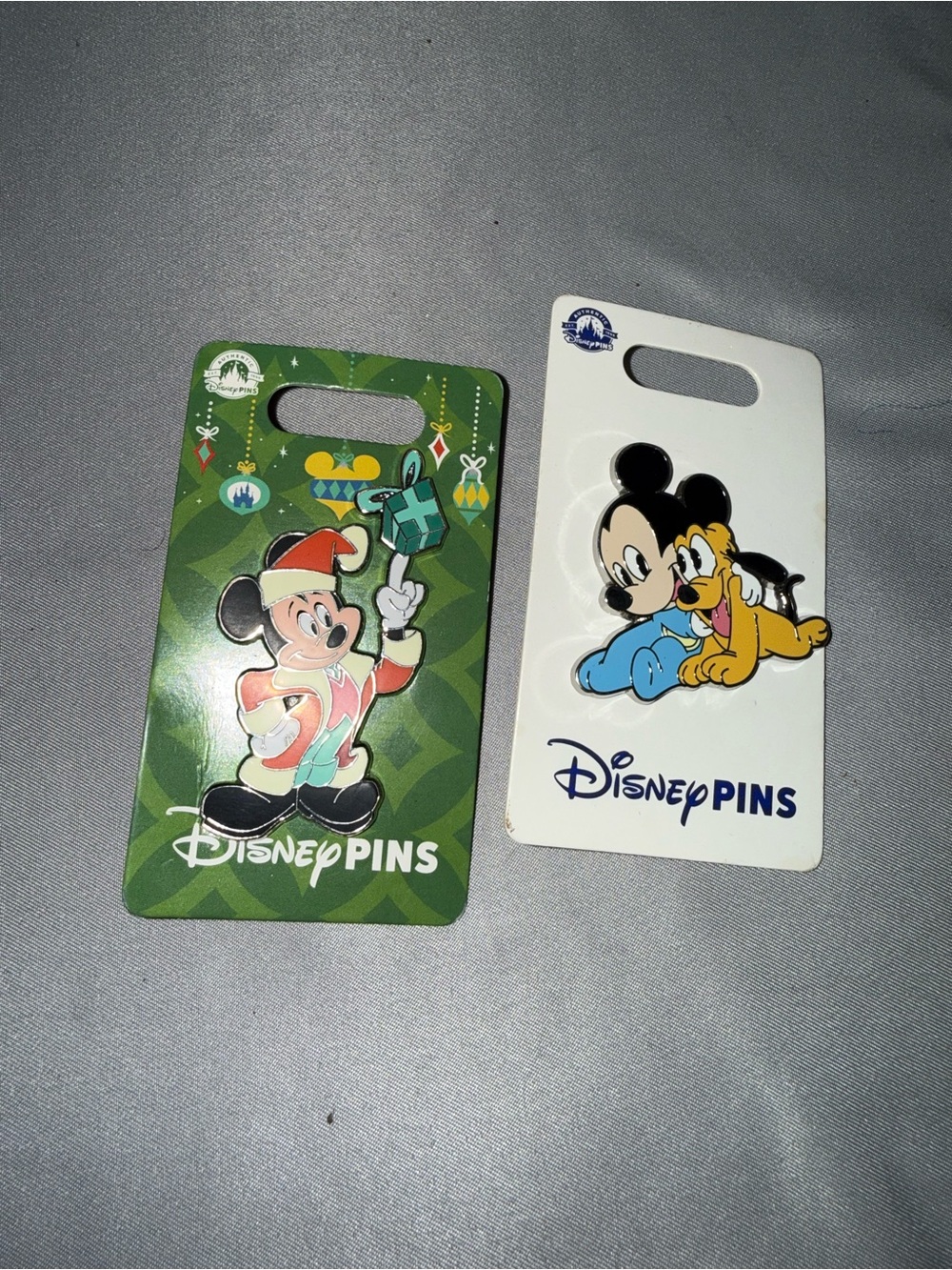 Disney Christmas Holiday 2023 Mickey Mouse Pin and 2023 DISNEY PARKS PIN BABy